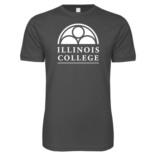  Next Level Charcoal SoftStyle T Shirt - Collegiate Logo Vertical
