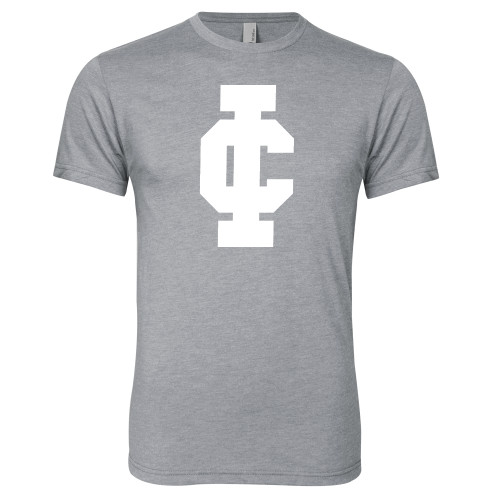  Next Level Heather Grey Triblend Tee - IC Athletic Logo