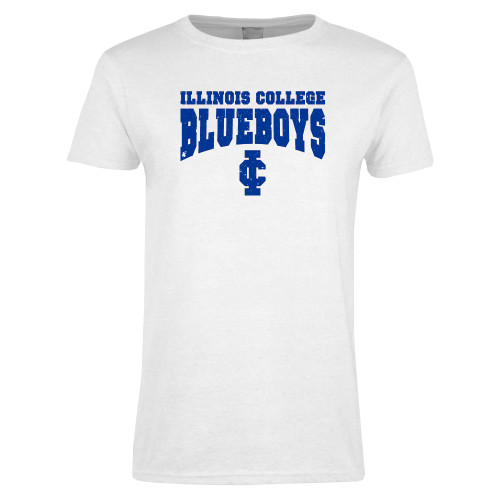  Womens White Short Sleeve Tee - Blueboys