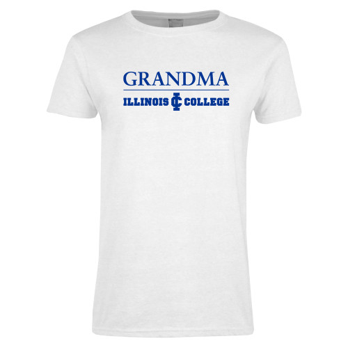  Womens White Short Sleeve Tee - Grandma