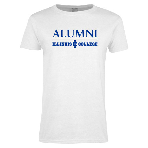  Womens White Short Sleeve Tee - Alumni