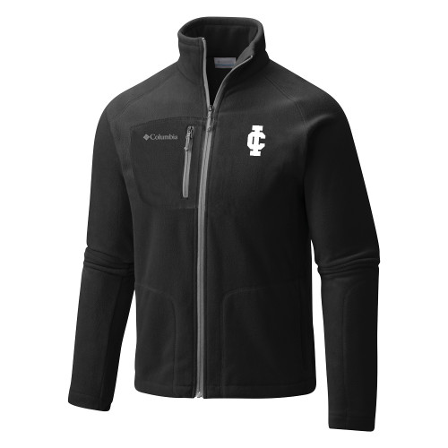 Illinois College Columbia Black Full Zip Fleece Jacket