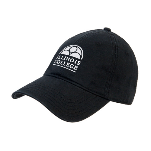 Illinois College Black Unstructured Adjustable Low Profile Hat