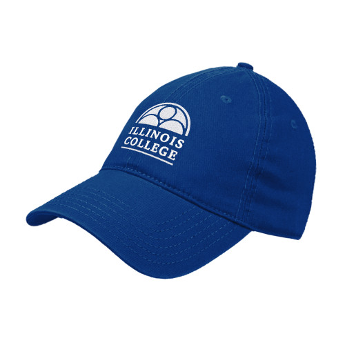  Royal Unstructured Adjustable Low Profile Hat - Collegiate Logo Vertical