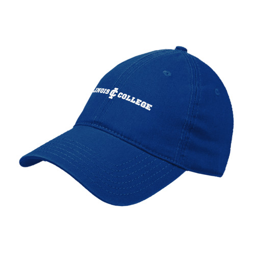  Royal Unstructured Adjustable Low Profile Hat - Long Athletic Logo