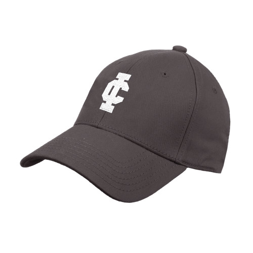  Charcoal Structured Adjustable Pro Style Hat - IC Athletic Logo