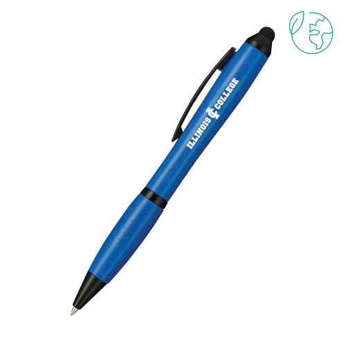  Nash Wheat Straw Ballpoint Royal Stylus Pen - Long Athletic Logo