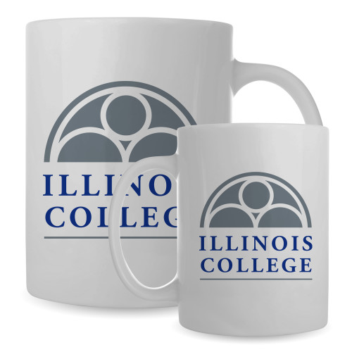  Full Color White Mug 15oz - Collegiate Logo Vertical