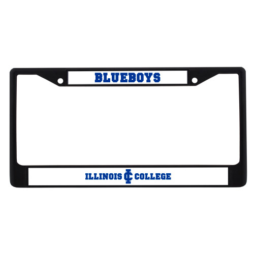  Metal License Plate Frame in Black - Long Athletic Logo