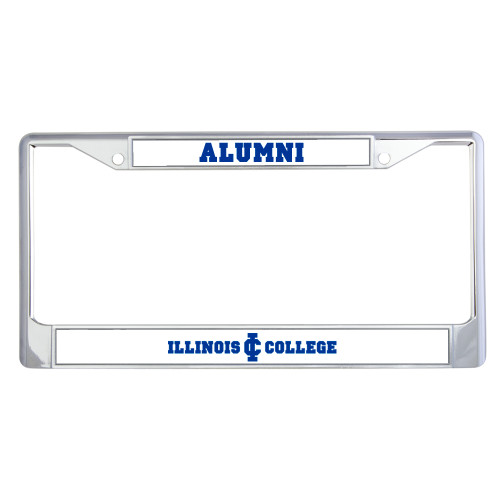  Alumni Metal License Plate Frame in Chrome - Long Athletic Logo