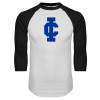 Thumbnail image for  White/Black Raglan Baseball T Shirt