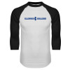 Thumbnail image for  White/Black Raglan Baseball T Shirt