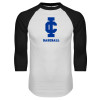 Thumbnail image for  White/Black Raglan Baseball T Shirt