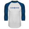 Thumbnail image for  White/Royal Raglan Baseball T Shirt