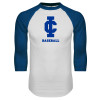 Thumbnail image for  White/Royal Raglan Baseball T Shirt