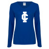 Thumbnail image for  Womens Royal Long Sleeve V Neck Tee 
