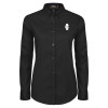 Thumbnail image for  Womens Black Twill Button Down Long Sleeve 
