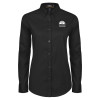 Thumbnail image for  Womens Black Twill Button Down Long Sleeve 