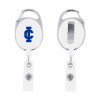 Thumbnail image for  White Oval Retractable Badge Holder w/Clip