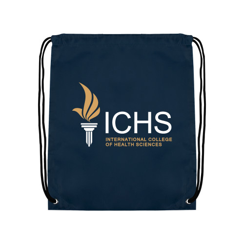  Navy Drawstring Backpack - Primary Logo