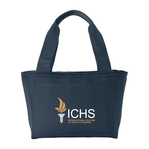  Insulated Navy Lunch Tote - Primary Logo