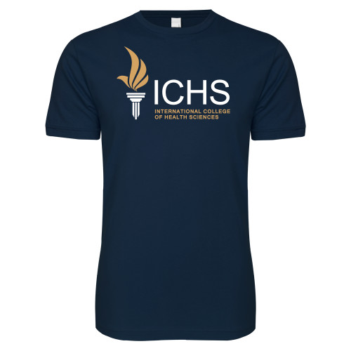  Next Level Navy SoftStyle T Shirt - Primary Logo