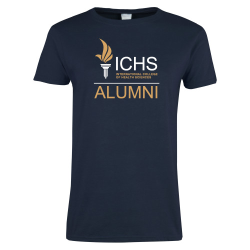  Womens Short Sleeve Navy Tee - Alumni