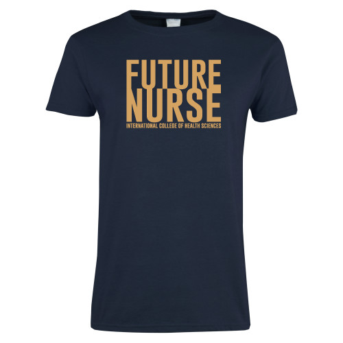  Womens Short Sleeve Navy Tee - Future Nurse