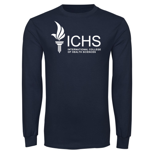  Navy Long Sleeve T-Shirt - Primary Logo One Color