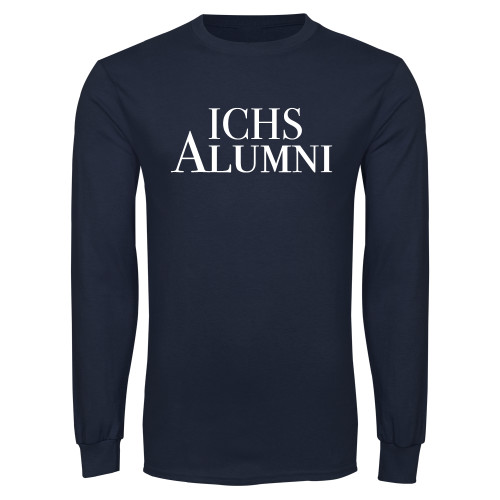  Navy Long Sleeve T-Shirt - ICHS Alumni