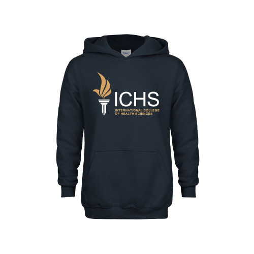  Youth Navy Fleece Hoodie - Primary Logo