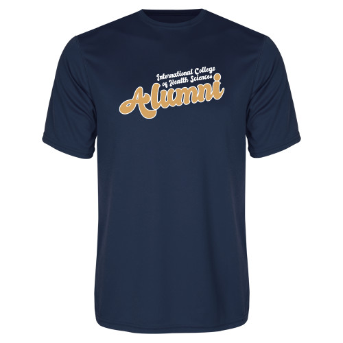  Navy Performance Tee - Alumni Vintage Script
