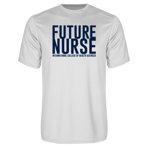  White Performance Tee - Future Nurse