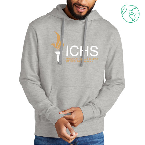  Allmade Light Grey Organic French Terry Pullover Hoodie - Primary Logo