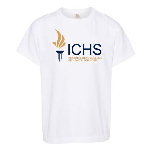 Comfort Colors Youth White T Shirt - Primary Logo