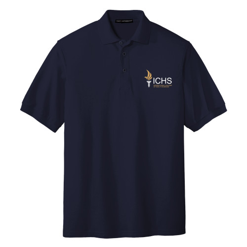  Navy Silk Touch Polo - Primary Logo