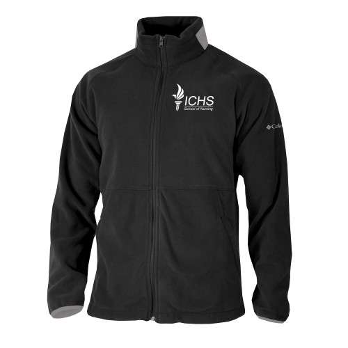  Columbia Black Everest Ridge Fleece Full Zip Jacket - School of Nursing Logo