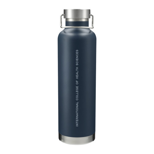  Thor Copper Vacuum Insulated Navy Bottle 32oz - School Name Flat Wordmark Engraved