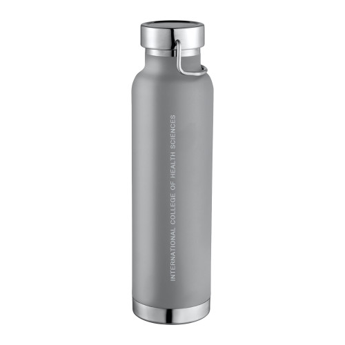  Thor Copper Vacuum Insulated Grey Bottle 22oz - School Name Flat Wordmark Engraved