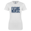 Thumbnail image for  Next Level Womens White Boyfriend Tee