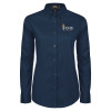 Thumbnail image for  Womens Navy Twill Button Down Long Sleeve 