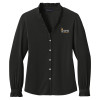 Thumbnail image for  Brooks Brothers Womens Black Long Sleeve Ruffle Collar Blouse