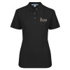 Thumbnail image for  Womens Silk Touch Black Pique Polo