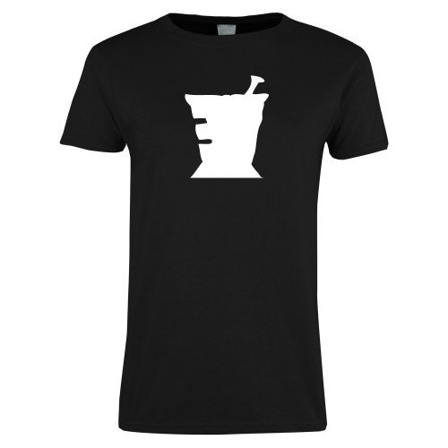  Womens Black Short Sleeve Tee - College of Pharmacy Mortar