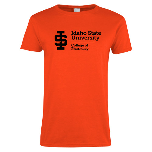  Womens Orange Short Sleeve Tee - College of Pharmacy