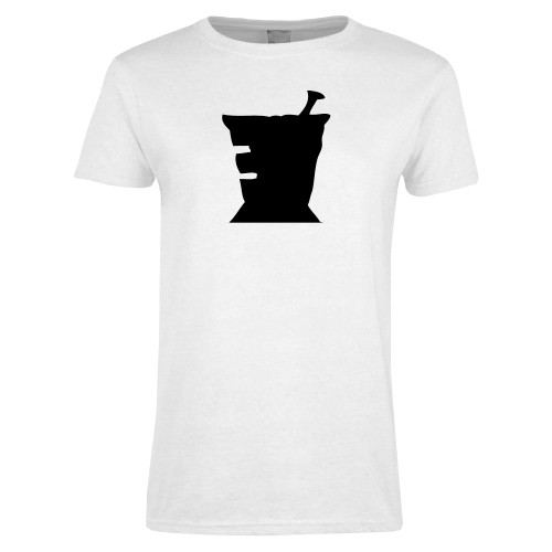  Womens White Short Sleeve Tee - College of Pharmacy Mortar