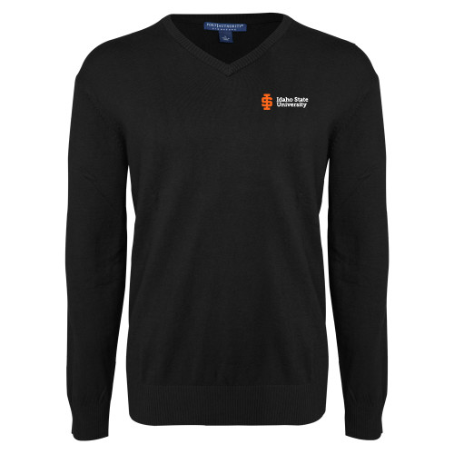  Black VNeck Sweater - Institutional Mark