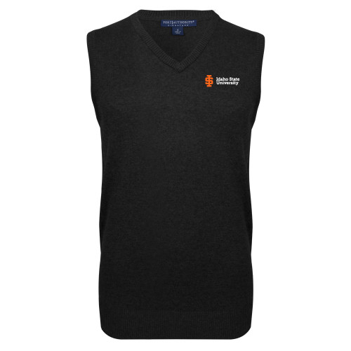  Black VNeck Sweater Vest - Institutional Mark