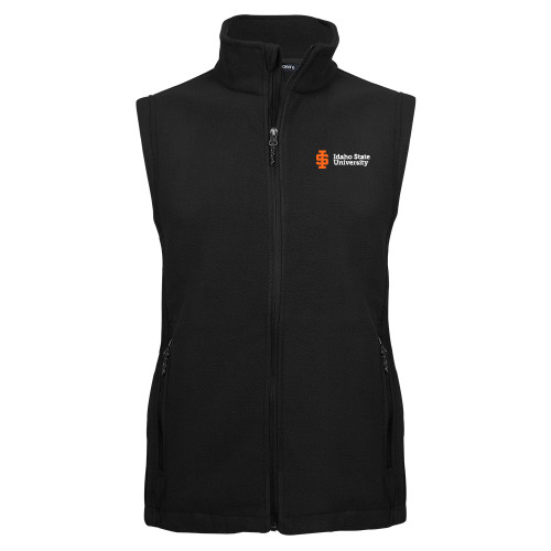  Black Fleece Full Zip Vest - Institutional Mark