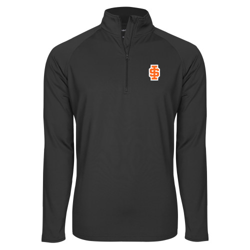  Sport Tek Charcoal Sport Wick Stretch 1/2 Zip Pullover - Interlocking IS - 2 Color